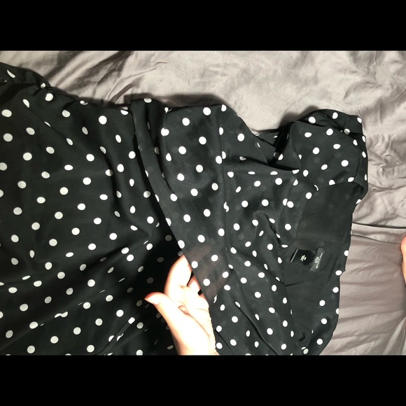 Anne Taylor polka dot dress size 10p - Picture 8 of 11